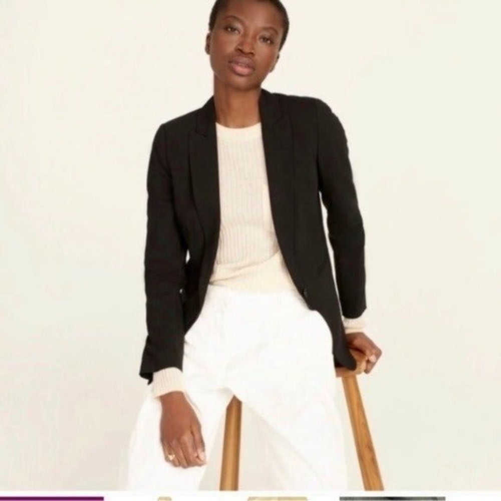 J. Crew  1035 Bi-Stretch Italian wool blazer jacket size 6